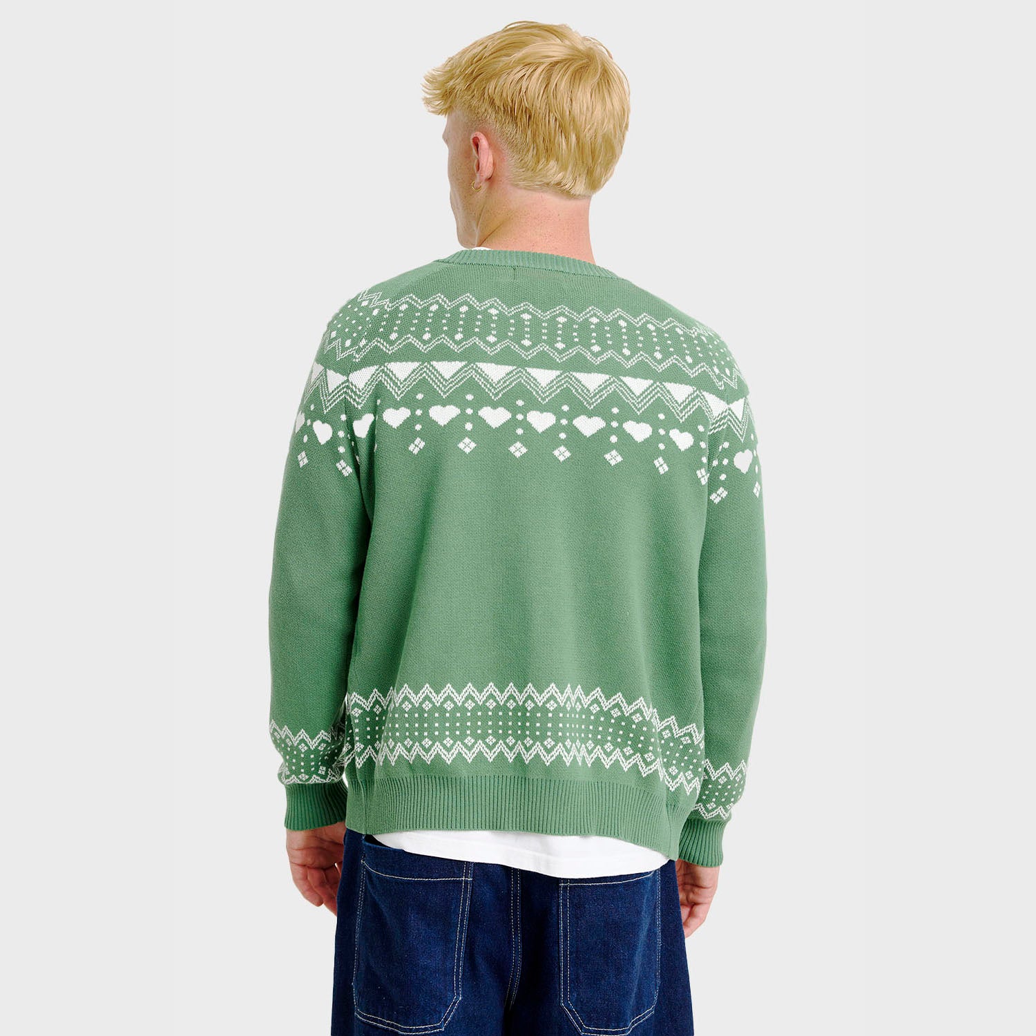 Den simple julecardigan - Herre